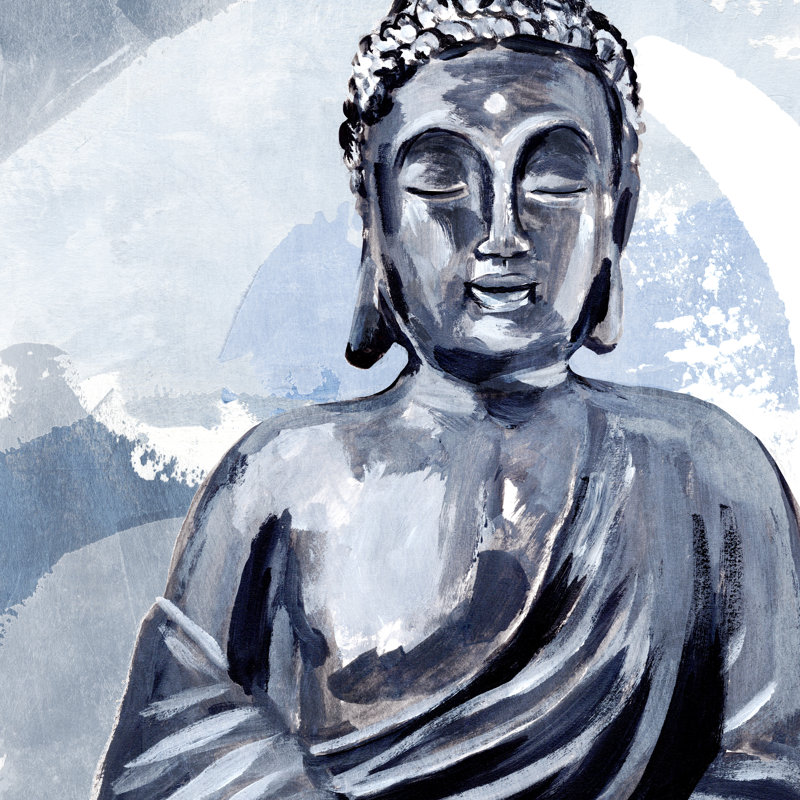 Awaken in Blue I 1 Piece Wrapped Canvas Painting, 122cm H x 122cm W