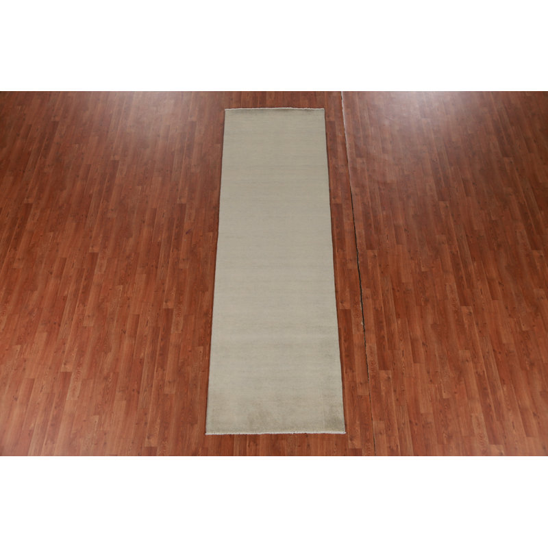 Tapis persan vert Gabbeh 3 x 10