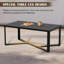 Table basse d'extérieur en aluminium