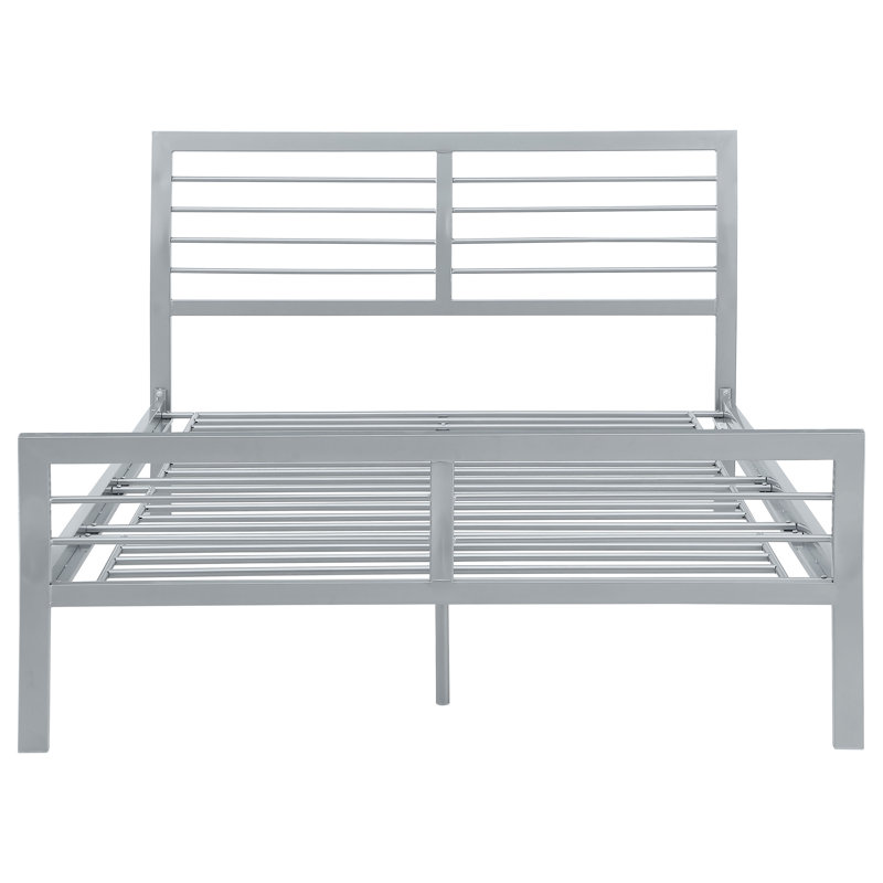 Cooper Open Frame Bed Silver, Full
