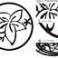 Trois pièces de décoration murale avec cadre floral rond en métal noir, fabriqué à partir de métal de qualité, effet visuel 3D par découpe, épaisseur de 0,08 pouce pour la résistance à la déformation, pré