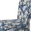 Icy Blue Snowy White Flowers Scenery - Chaise d'appoint rembourrée de style campagnard, chaise d'appoint rustique à motif floral