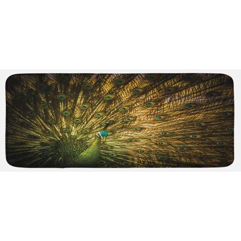 Tapis de cuisine peacock