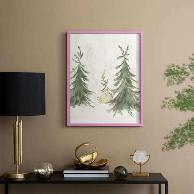 «Christmas Holiday Art» CECXCI, reproduction d'art encadrée - bois massif