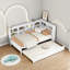 Lit de jour en bois blanc avec lit gigogne simple, tablettes de rangement intégrées et ports de chargement USB-1785141037-1786518933