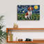  «Brittany Starry Night» par Rich Monet, art mural sur toile, 18 po x 12 po-130694935