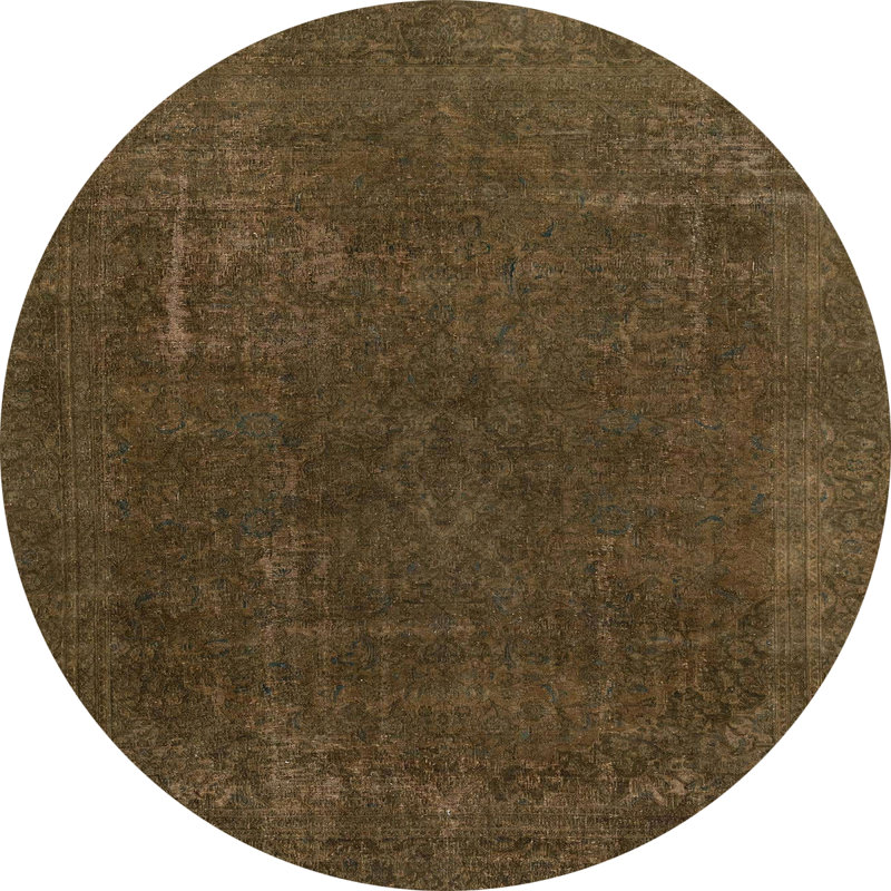Abstract Indoor Rug, Round 6'