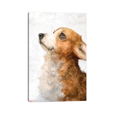 Corgi Puppy by George Dyachenko - Painting on Canvas