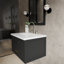 Ensemble de meuble-lavabo simple l 30 po x P 22 po, miroir 28 po et robinet chromé Castor-104785187-105299704