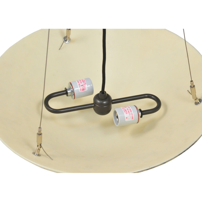 Luminaire suspendu inversé en verre 18 po Metro Fusion