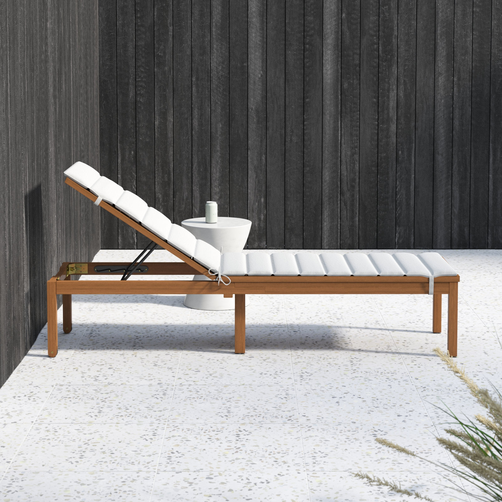 Jade 24" Eucalyptus Patio Chaise Lounge