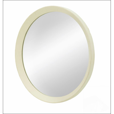 D20x1.5 Inch Transitional Decor Style Mango Wood Wall Mirror, Perfect for Enhancing Any Room's Aesthetic and Adding a Touch of Elegance.