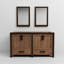 60 po W Double meuble-lavabo rustique - Miroirs 22 deux armoires et tiroirs pour un espace de rangement généreux entièrement assemblé-1958971625