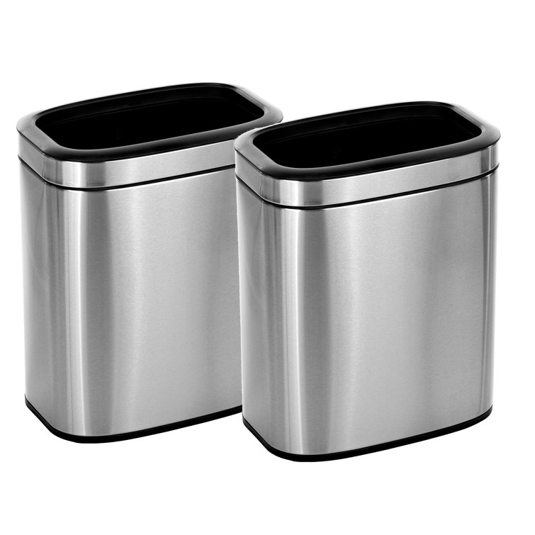 Alpine Industries Commercial Indoor Trash Can 27 Gallon Stainless