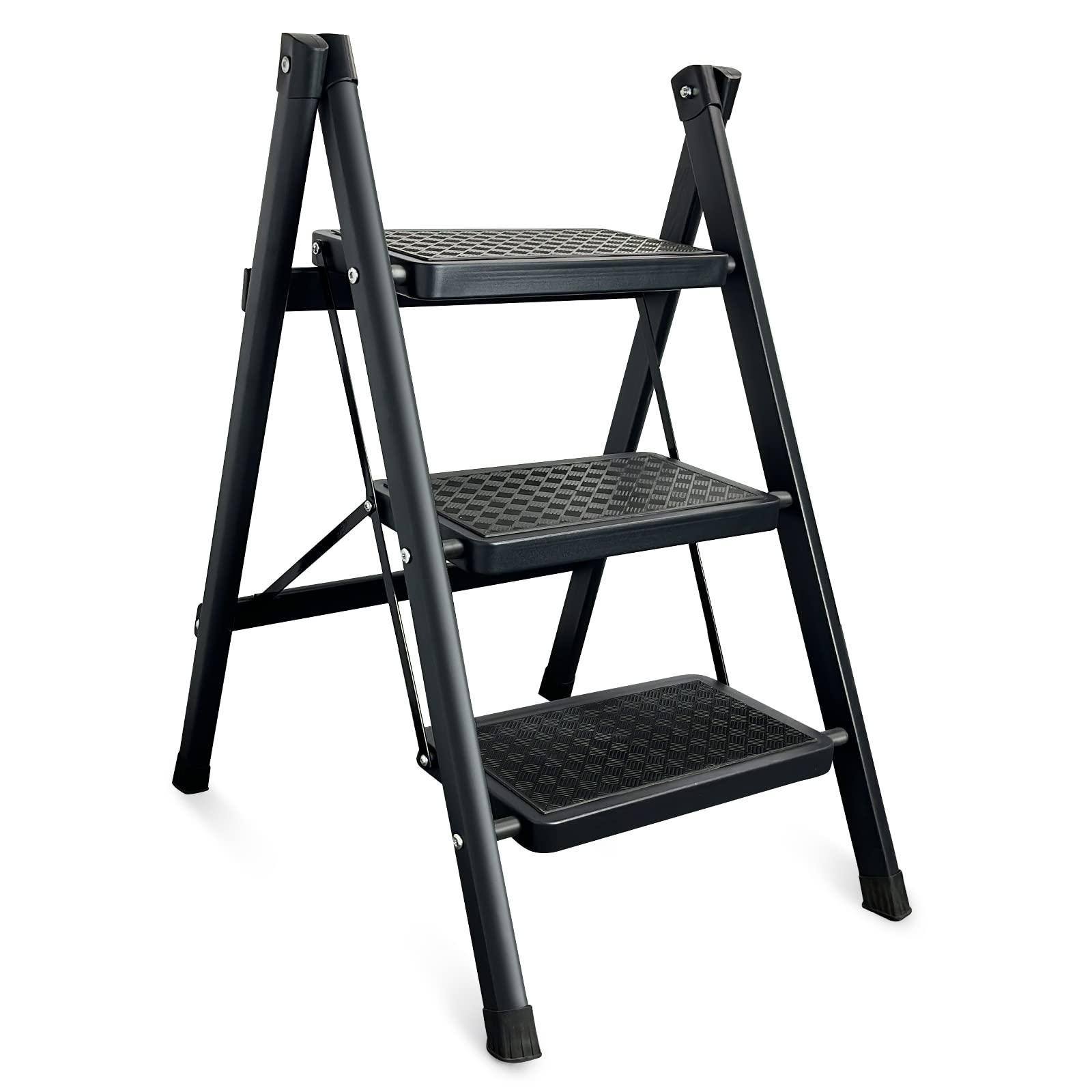 WFX Utility™ 3 - Step Steel Lightweight Folding Small Step Ladder | Wayfair