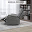 HOMCOM Recliner Armchair Swivel Manual Reclining Rocker Chair-762277395