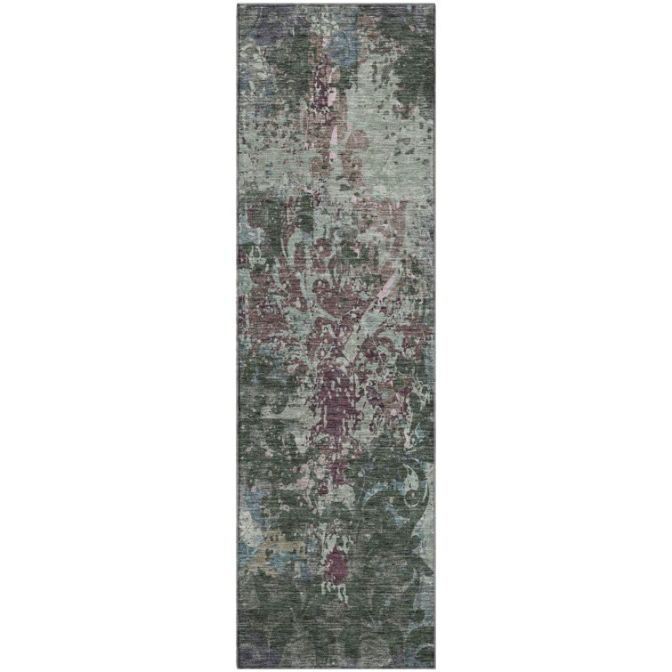 Premium Machine Washable Prisco Fern Rug