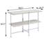 Chêne blanc et table avec tablette, combinant style et commodité dans votre espace de vie pour compléter la décoration intérieure
