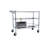 Heavy Duty Rolling Utility Cart,3 Tier Rolling Carts With Wheels,With Handle Bar & Shelf Liners,36"X18"X32"Storage Cart For Kitchen,Restaurant,Plant Display