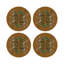 Sous-verres ronds en cuir Safri-119015244