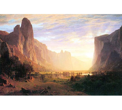 « yosemite valley 3 » par albert bierstadt,, impression