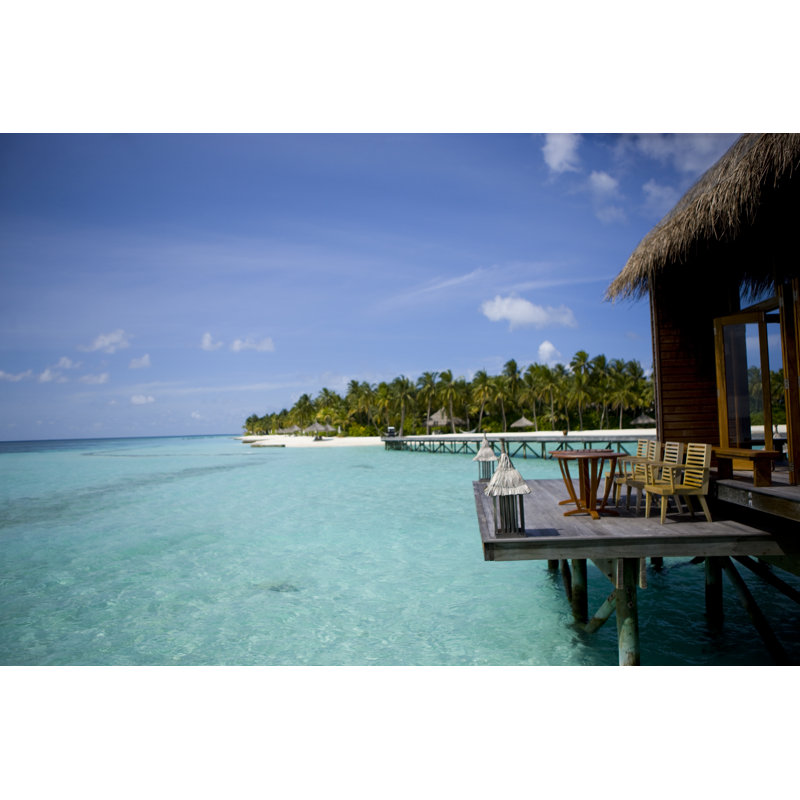 Maldives Paradise by Webphotographeer - No Frame Print on Canvas, 20cm H x 30cm W