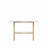 Modern Luxury Metal Frame Console Table, Chic Entryway Table With Storage Shelf For Living Room Decor
