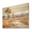 Paysage de safari africain beige I - Afrique sur bois-1926070899