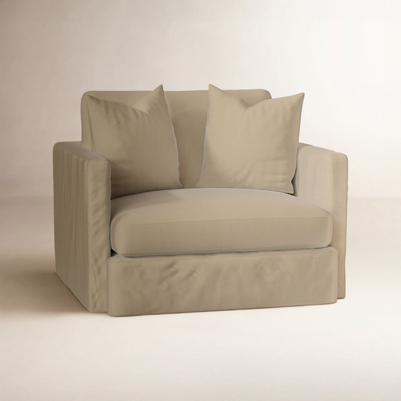 Hartig Armchair, Drusky Snow Sustain® Basketweave