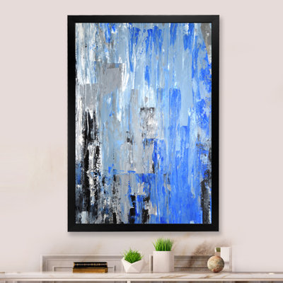 Art moderne gris et bleu II 2FDP47745