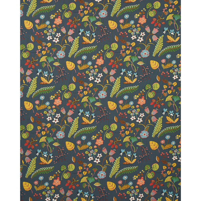 Botanica Indoor/Outdoor Fabric, Charcoal