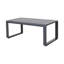 Canapé double + table basse rectangulaire, coussins gris clair-302143848