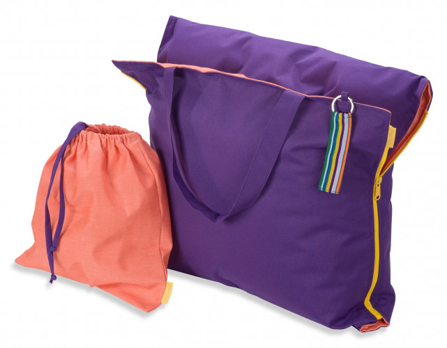 Hhooboz Garden Chair Cushion, Purple and orange