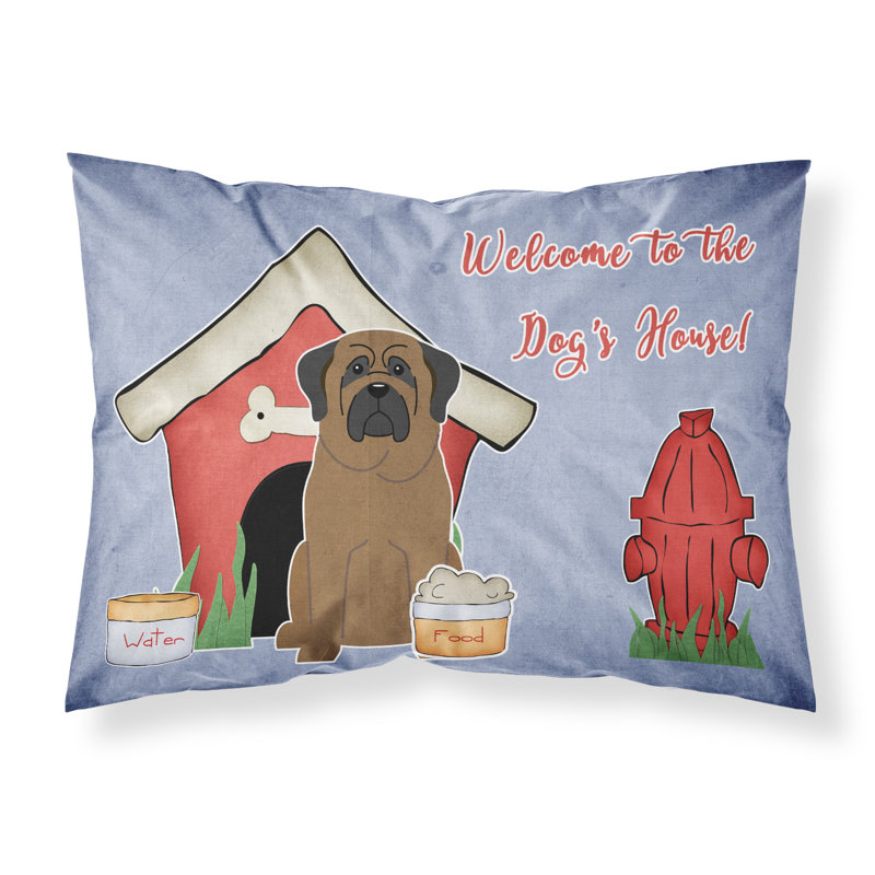 Taie d’oreiller chien house, Bull-mastiff