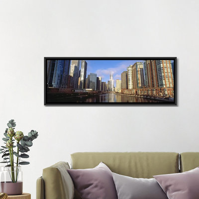 «Panoramic Skyscraper in a City», Trump Tower, Chicago, Cook County, Illinois, reproduction de photo sur toile