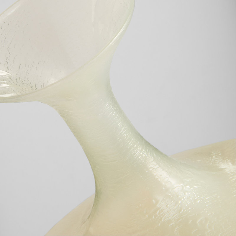 Taku Handmade Glass Table Vase, 13" H x 9.5" W x 5.75" D