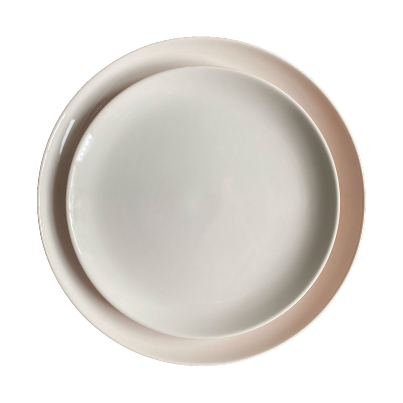 Assiette plate en porcelaine Procida Canvas Home, Rose