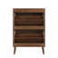 Armoire à chaussures indépendante médiévale moderne avec 2 tiroirs rabattables, des séparateurs réglables et un rangement inférieur ouvert pour les couloirs et les entrées