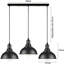 Vintage 3-Way Light Pendant for Kitchen Island - Modern Industrial Rustic Lighting by Brambly Cottage for Dining Room &  Bar-61050661