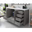 Meuble-lavabo simple 60 po avec plateau Ahuviel-98195060