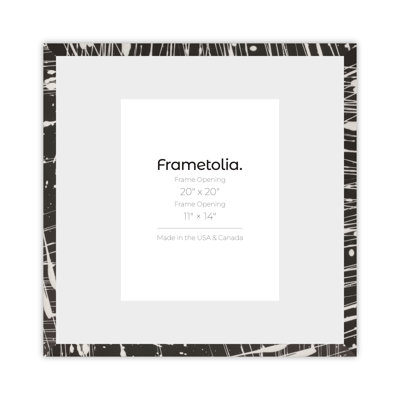 Frametolia Metro Fade Splash Medium Width Wall Frame - Narrow Mat