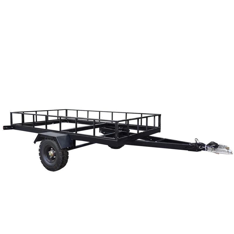 Remorque utilitaire Fixturedisplays® - plate-forme 5 x 8 pi, queue inclinée 10218