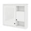 Armoire murale de salle de bain 32 "avec miroir, rangement pour pharmacie au-dessus de la toilette avec 3 tablettes réglables et porte miroir