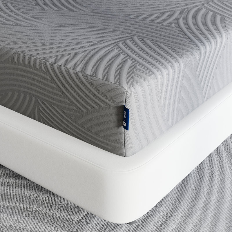 Matelas en mousse à mémoire de forme mi-ferme 8 po infusé au charbon, Grand lit
