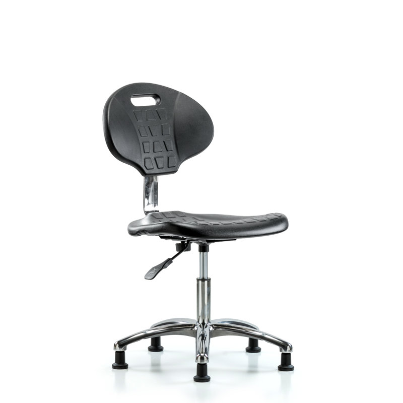 Chaise de travail Jaylene, Patins, Gris