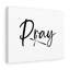 Pray Sharp Cross - Wrapped Canvas Print