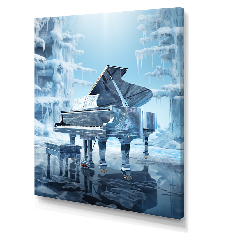 Winter Winter Frozen Forte sur toile, Toile tendue, 40" H x 30" W