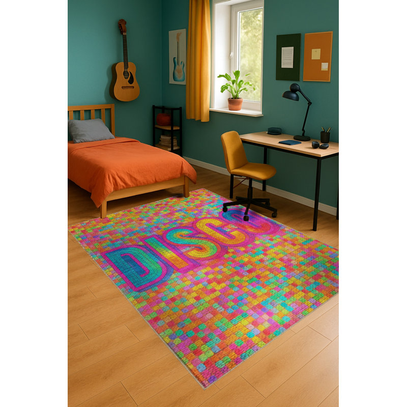 Tapis gris tissé à motif lavable Mosso, 2'4" x 3'11"