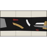 Form Triptych 1 Print by Lillian August