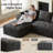 Freely Movable Modular Boneless Sectional Sofa Corduroy Couch For Living Room-1246822158-1242557482